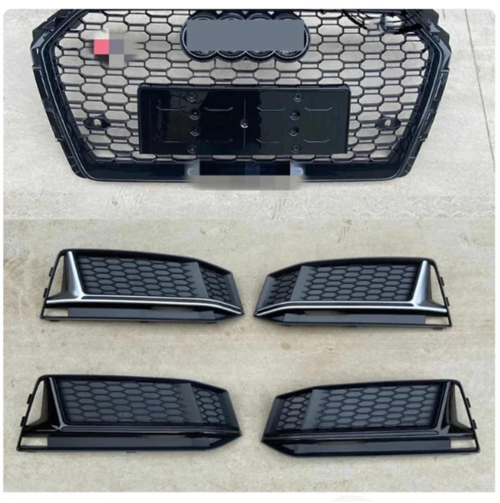 Решетка радиатора переднего бампера eOsuns для Audi A4L S4 RS4 2017-2019