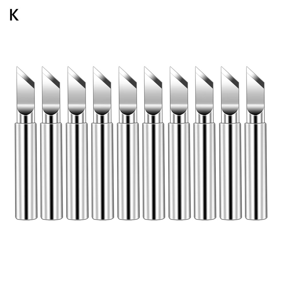 

10pcs 900M T B Series 42 43 Mm Soldering Iron Tip Fast Heating Lead Free Copper Welding Tips Muti Layer Soldering Supplies