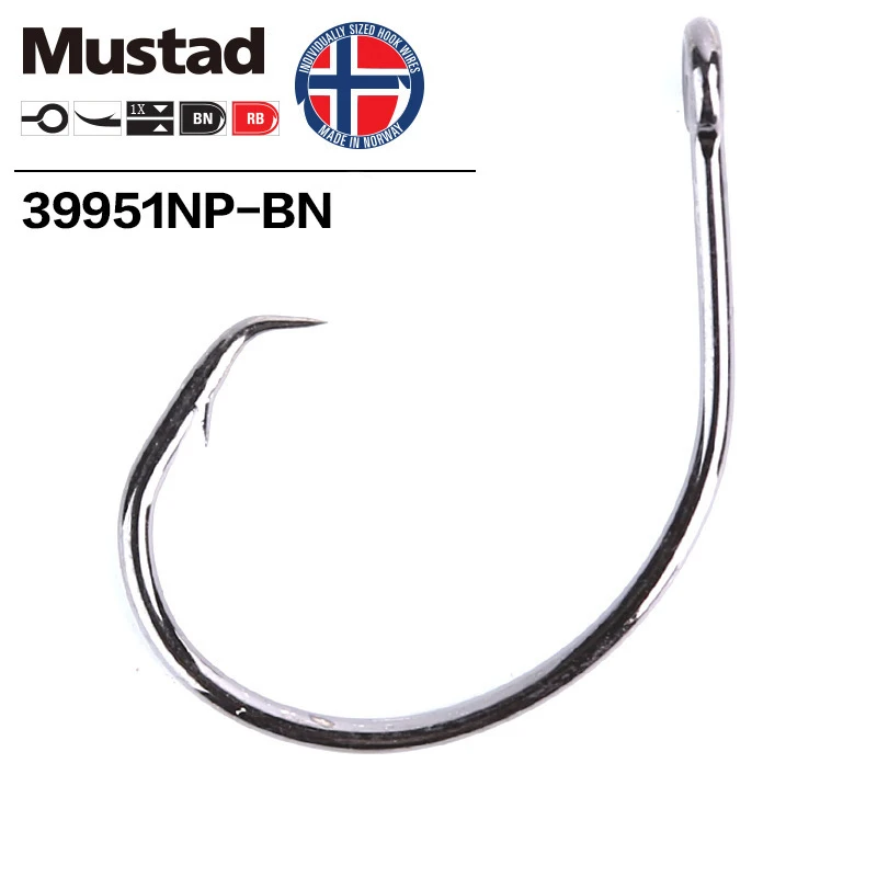 Рыболовные крючки Mustad 39951NP-BN Demon 6 #-8/0 |