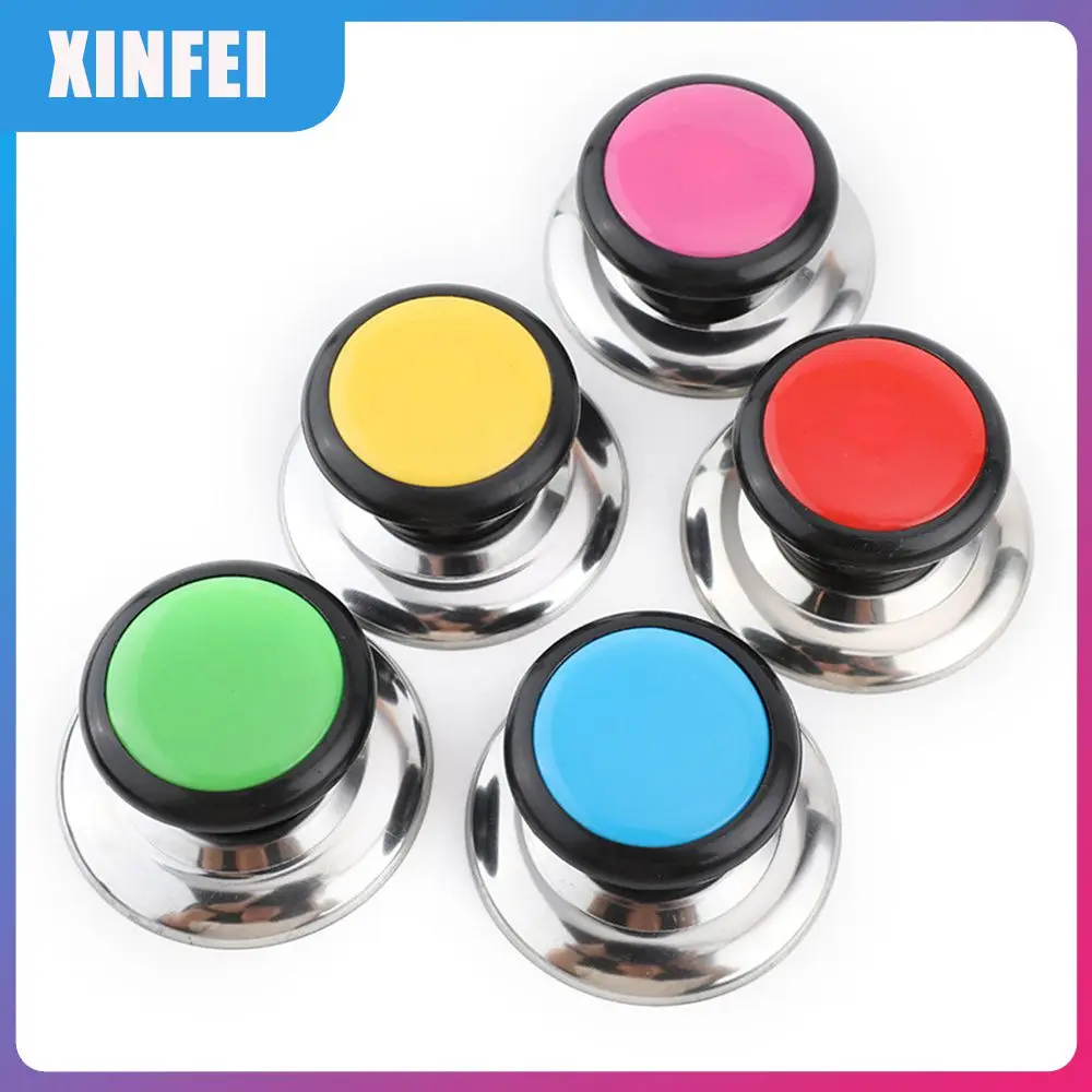 

Heat Resistance Replace Pot Lid Anti-scalding Fire Prevention Pot Cap Stainless Steel Base Kitchen Flip Cover Pot Lid Handle