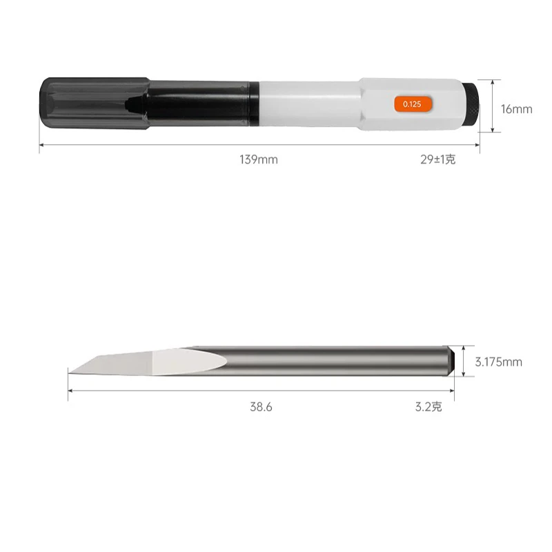 MJL Вольфрамовый Пресс-нож 0 125 Мм Гравировальный Инструмент Двойной Шестигранный