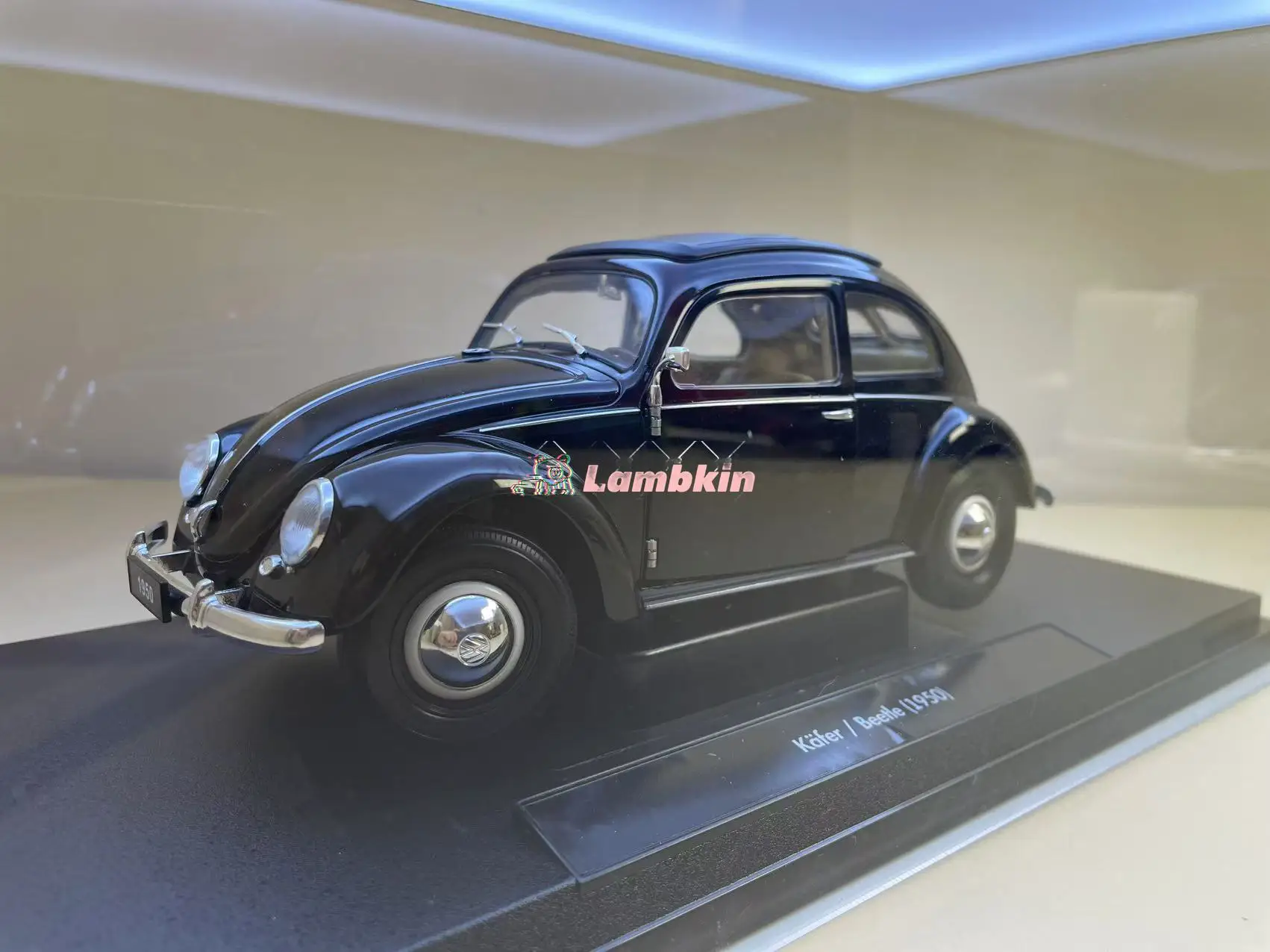 Оригинальная 1/18 VW kafer beetle 1950 классическая модель автомобиля редкая открывающаяся