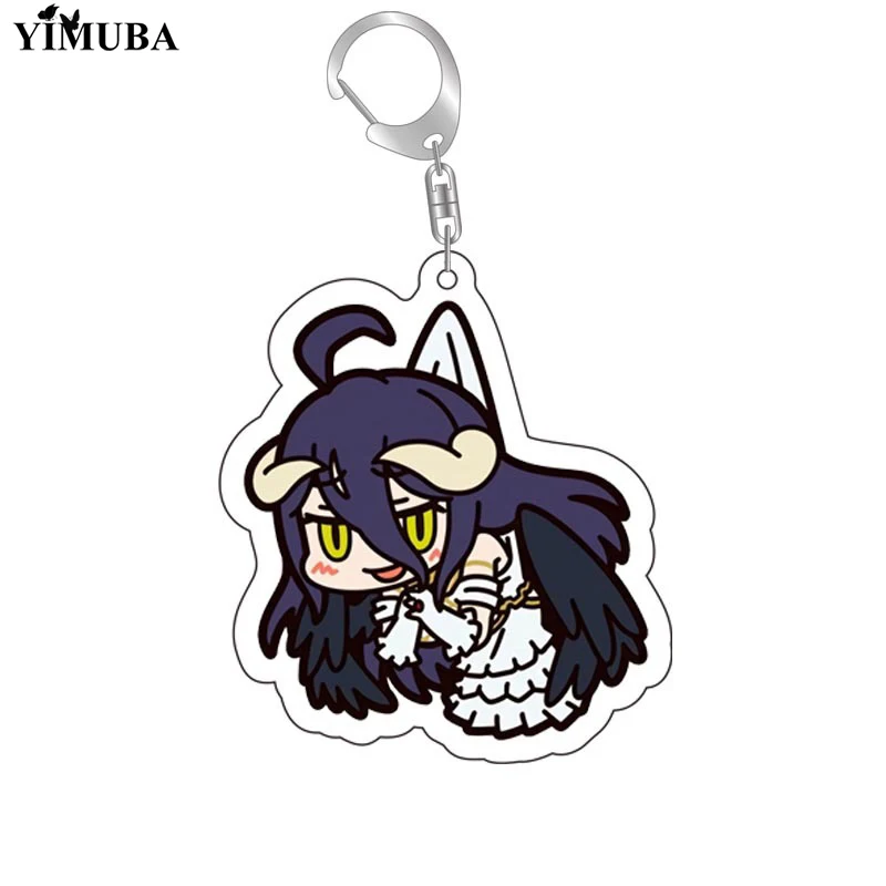 Персонаж Аниме Overlord брелок для рюкзака сумка аксессуары Albedo Ainz Ooal мультяшная