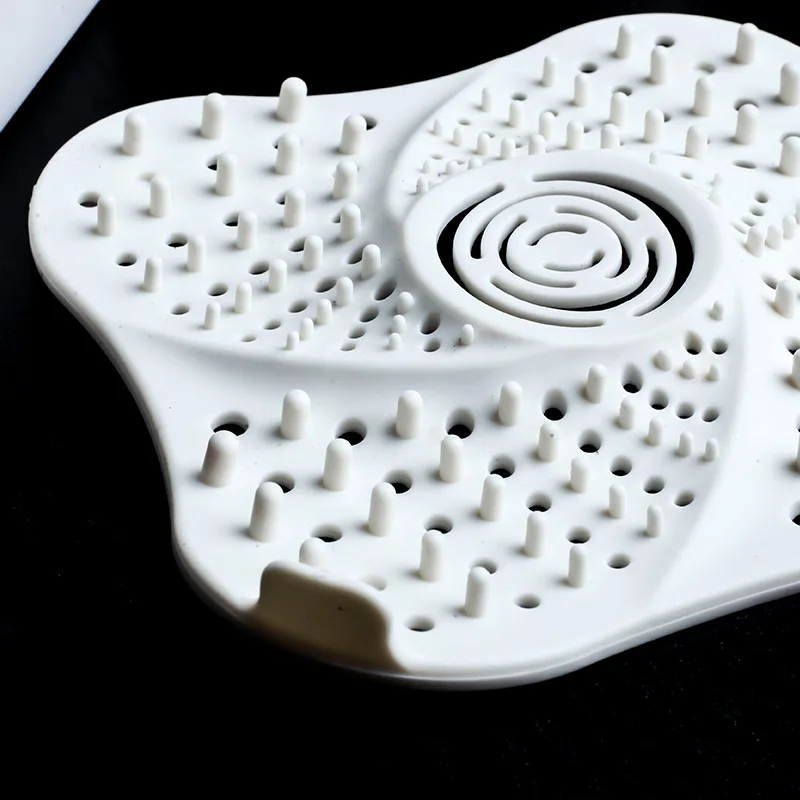 Square Kitchen Sink Grid Portable Filter TPR Shower Drain Hair Waste Catcher Dense Hole Strainer Colanders Home Gadgets |