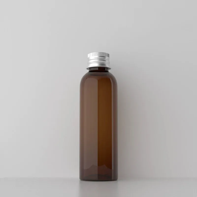 10-100pcs 60ml Empty Lotion Bottle Refillable White/Brown Plastic Small Liquid Bulk Container for Travel Liquid Lotion Shampoo