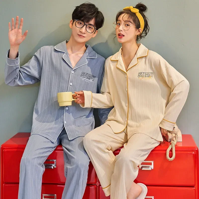 

Пижамный комплект Женский хлопковый, одежда для сна, модная одежда для отдыха, несколько расцветок, на весну-осень