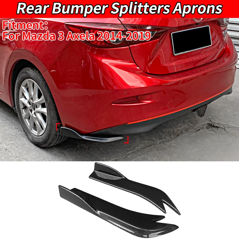 Автомобильные аксессуары карбоновый вид для Mazda 3 Axela 2014-2019 спойлер на задний