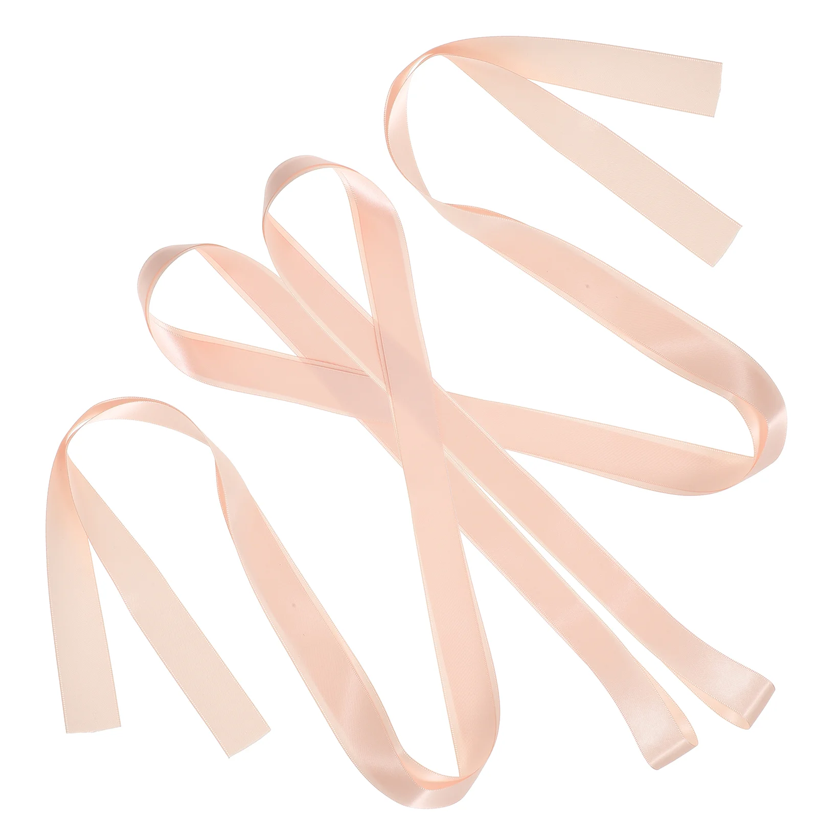 

2pcs Satin Show Ribbon Comfortable Ribbons Pointe Shoe Ribbon for Women Girls