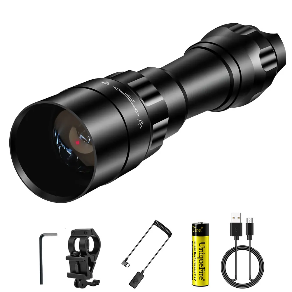 

UniqueFire 1605 T38/50/67/75 IR850NM 940NM Инфракрасный фонарик