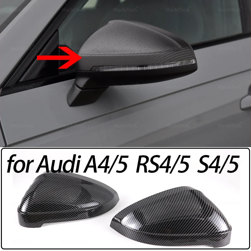 Rear View Side Mirror Cover for Audi A4 A5 S4 S5 RS4 RS5 B9 8W A RS S 4 5 Sedan Saloon Avant Quattro 2017-2023 Accessories