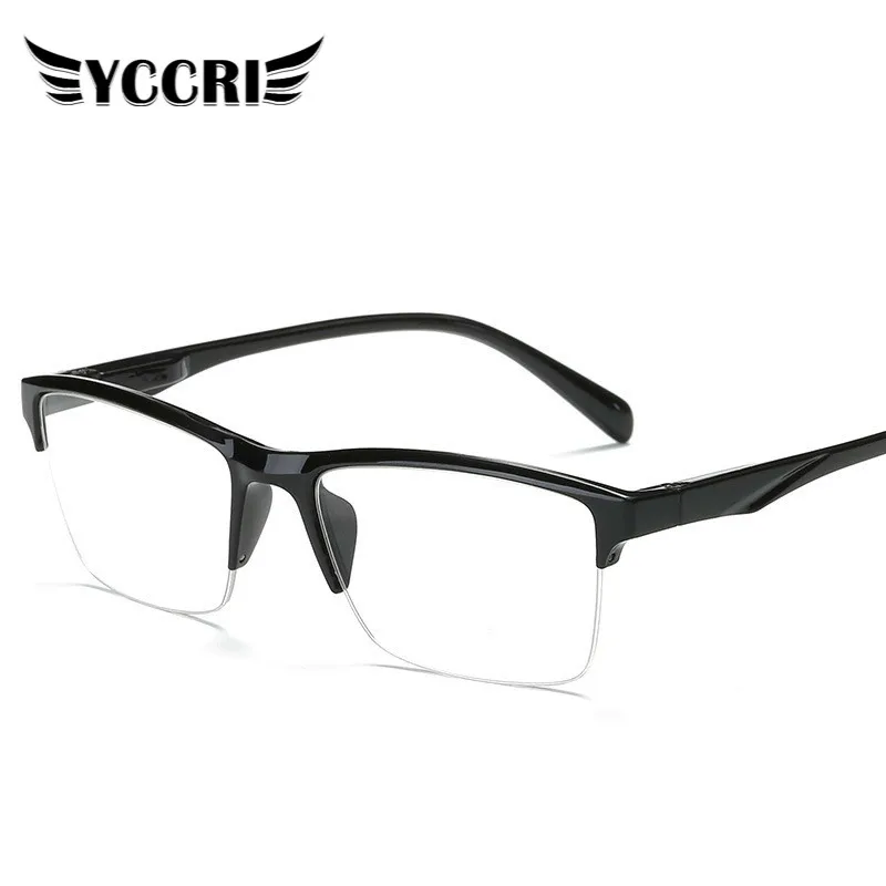 Очки для чтения с полуободковой оправой мужчин и женщин модные ультралегкие очки
