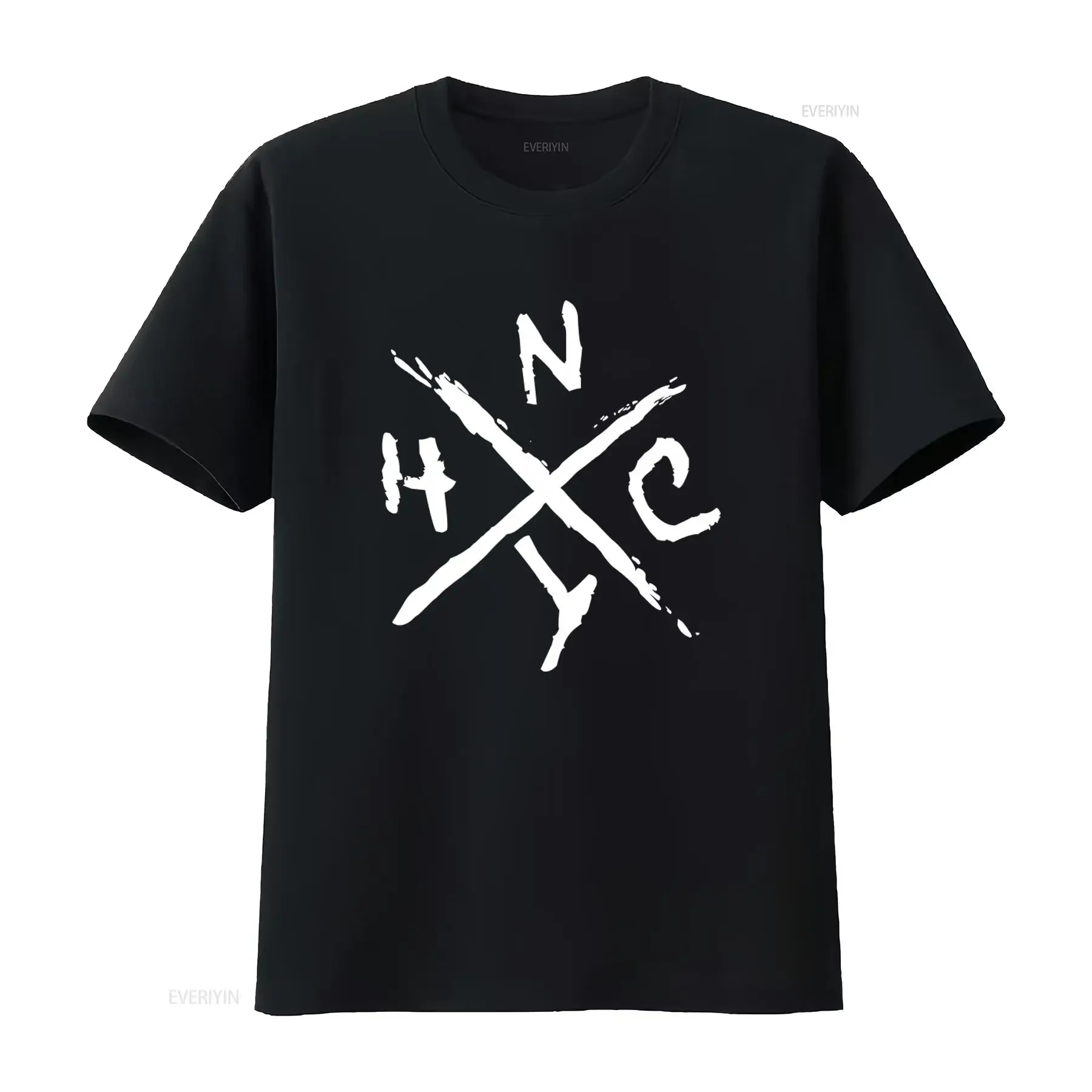 Фото Мужская футболка NYHC New York Hardcore, размер L, с дизайном Vod Madball Earth Crisis Neglect, винтажная, с эффектом потертости, стильная, унисекс №1