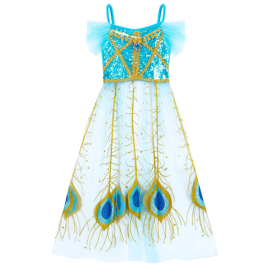 Детский костюм для косплея Принцессы Disney топ + брюки повязка на голову