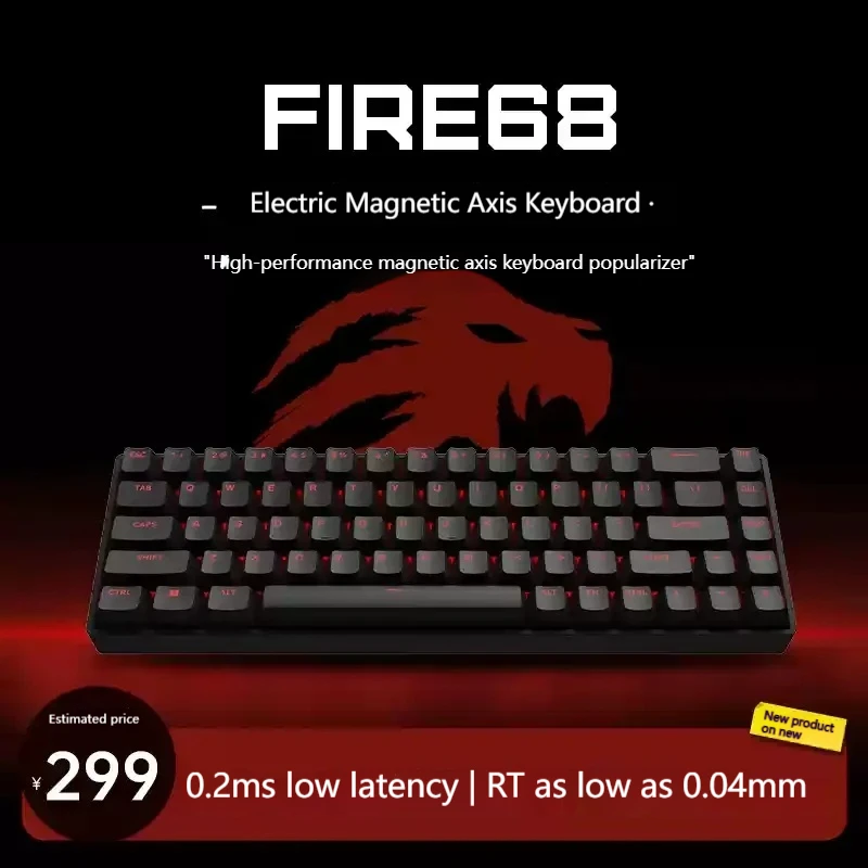 Новинка 2024 68 клавиш Madcatz Fire68/Fire68 ультрамагнитные Магнитные шторы низкая задержка