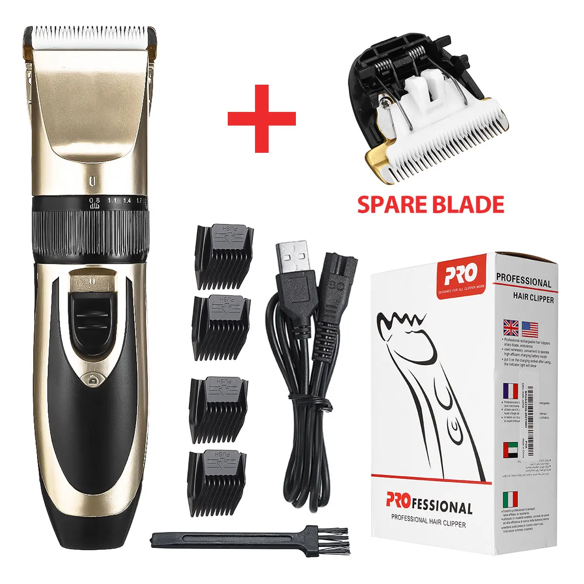

Professional Pet Cat Dog Hair Trimmer Animal Grooming Clipper Cat Cutter Pet Shaver USB Electric Clipper Hair Cutting Machine