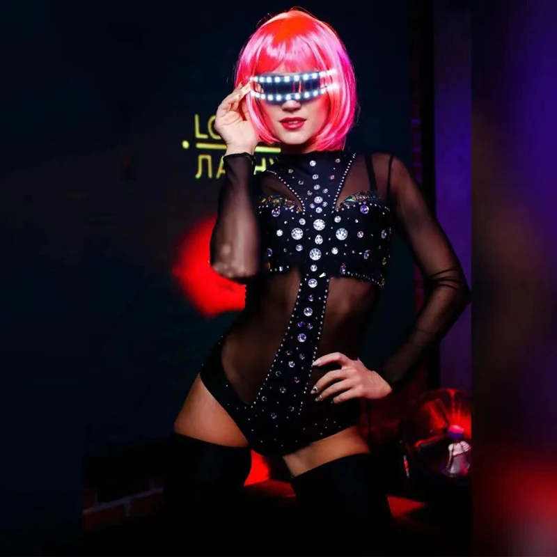 

Сексуальные черные Искусственные парики для костюма, женская одежда для танца на шесте, костюм для фестиваля, сценического представления ...