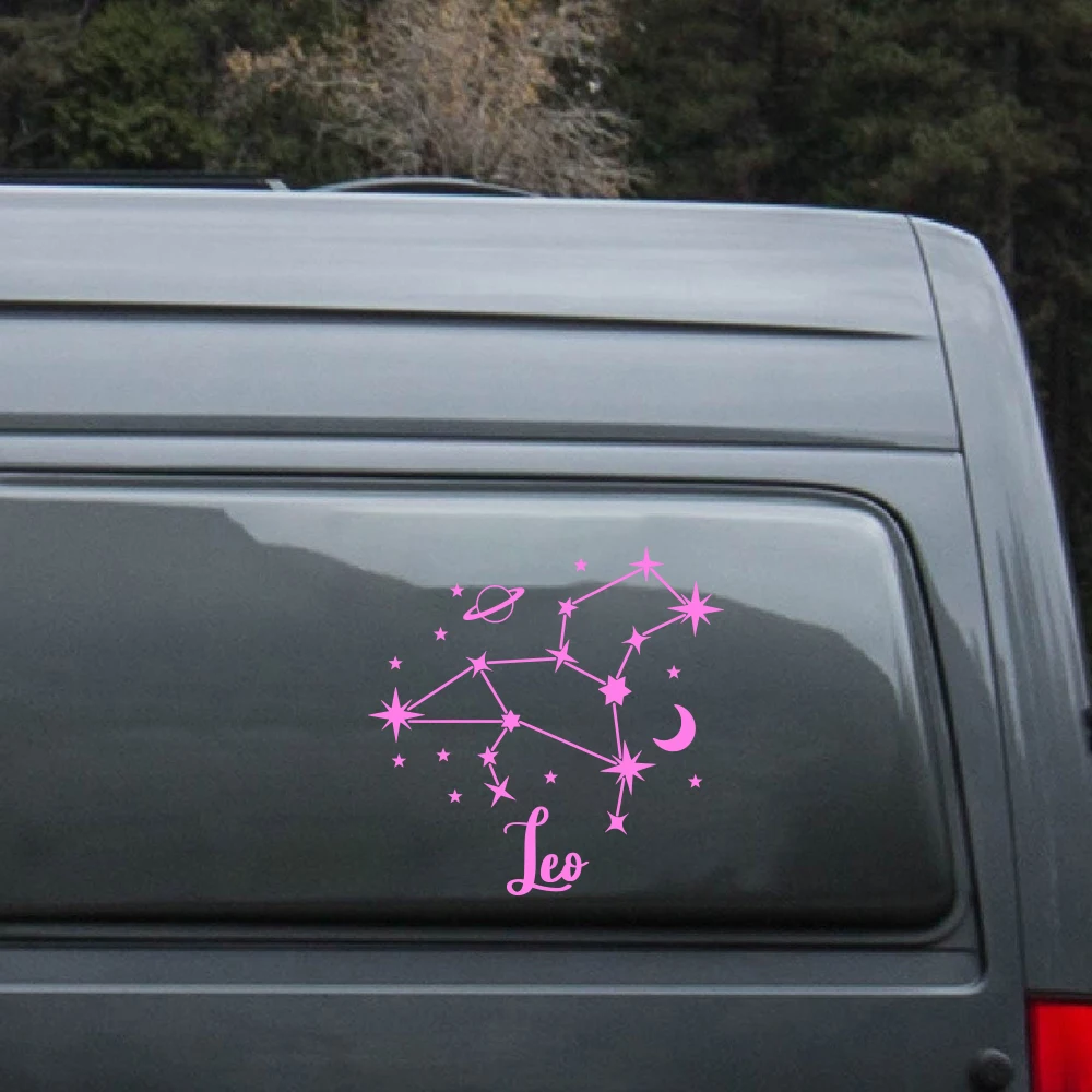 Звезда Зодиака Созвездие Дизайн Стайлинг автомобиля Наклейки на окна Бампер