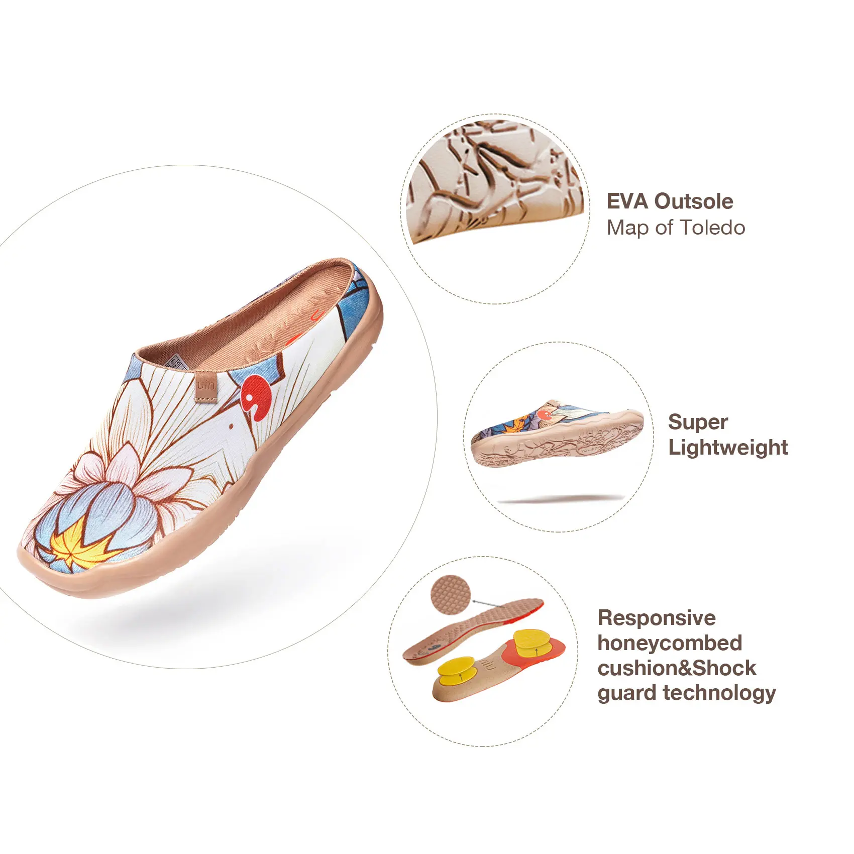 UIN Fashion Retro Japanese Style men's Shoes Sports Art Casual Canvas Sneakers Travel Shoes Art Painted men Slip-on Loafers