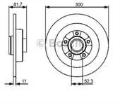 

986479446 for rear brake mirror (disc) LAGUNA III LATITUDE 1.5DCI//dci/11MM)