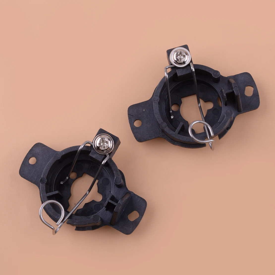 

2Pcs Car H1 LED Headlight Bulb Clip Adapter Socket Base Holder Retainer Fit For VW Buick BMW Nissan Mercedes-Benz Ford Hyundai