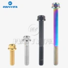 Титановый болт Wanyifa M6x10, винты с шестигранной головкой для модификации велосипеда, мотоцикла и автомобиля, 15, 20, 25, 30, 35, 40, 45, 50, 55, 60, 65, 70 мм