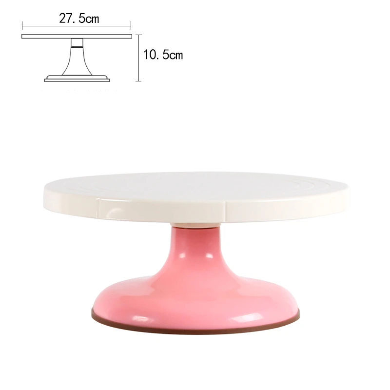 

Anti-skid Cake Decorating Turntable Plate Home Professional Rotating Mute Turntable Baking Birthday Cake Tools for 8/10inch Cake