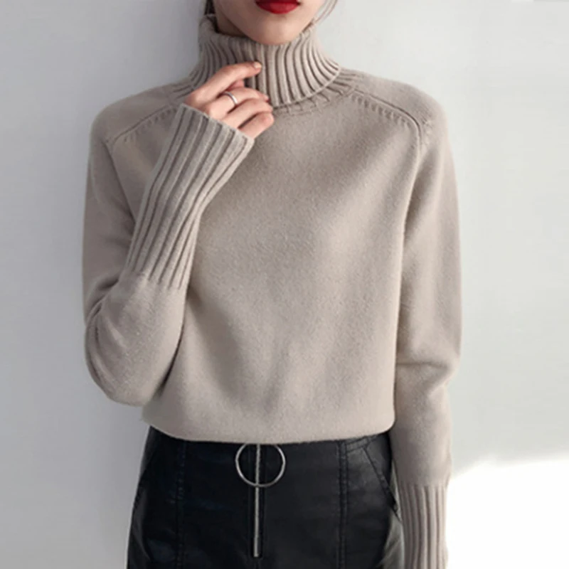 

2023 new Thick Sweater Female Autumn Winter Cashmere Knitted Women Sweater And Pullover Female Tricot Jersey Jumper Pull Femme