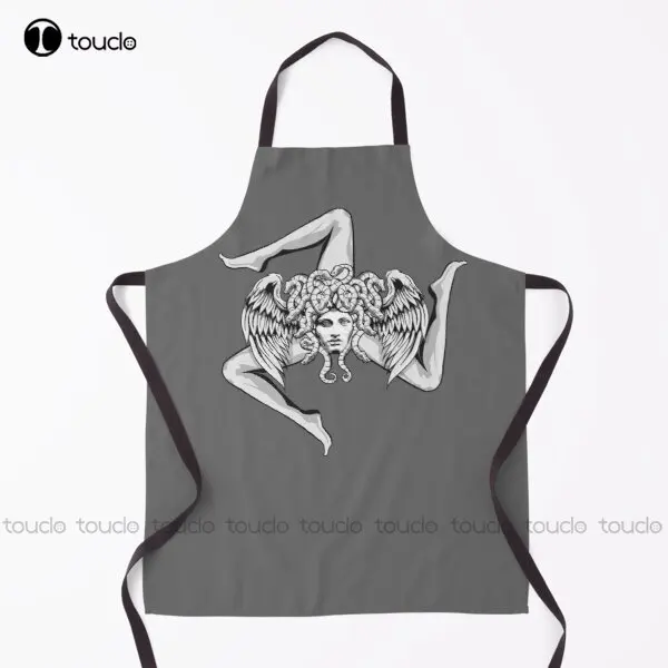 

Sicilian Pride - Sicilia - Sicilian Flag Trinacria Apron Custom Apron For Women Men Unisex Adult Household Cleaning Apron New