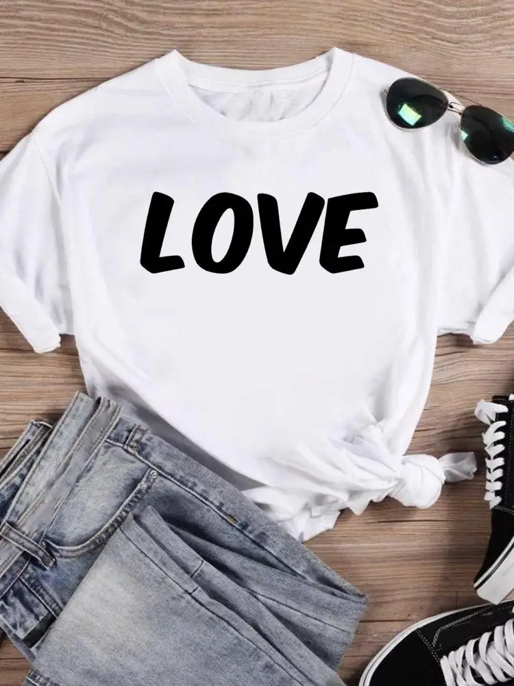 

Футболка женская летняя с коротким рукавом и графическим принтом, в стиле 90-х