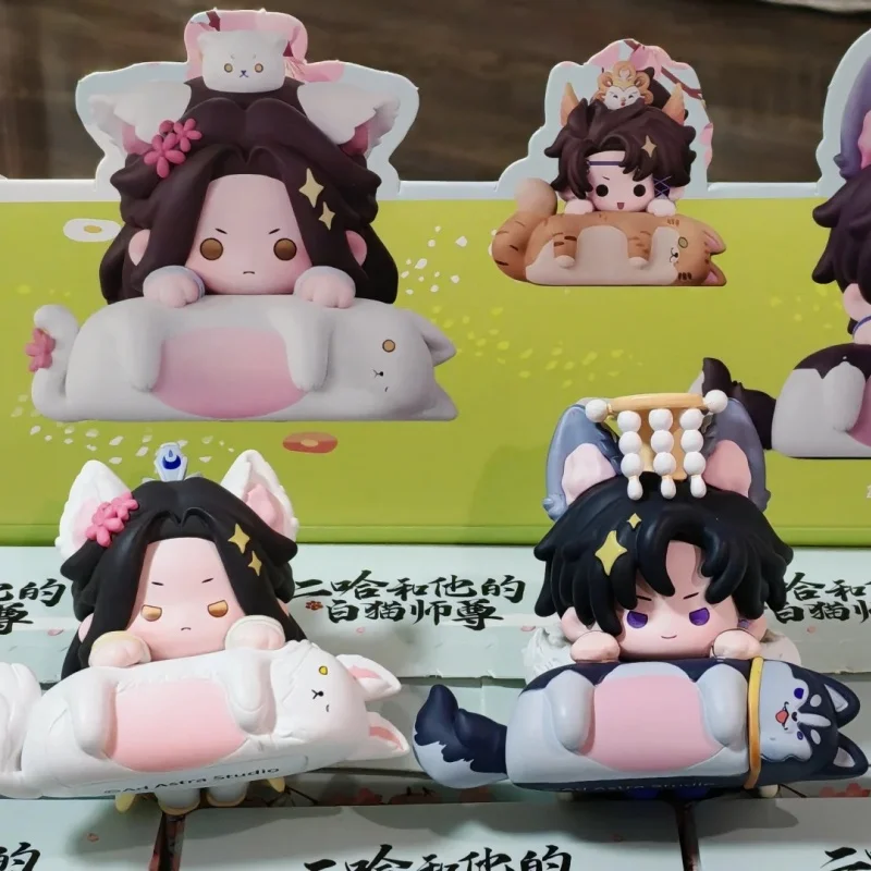Фото Оригинальная серия Blind Box «Хаски и его белый кот Шизун: Вместе навсегда» — милая аниме-фигурка, загадочная коробка, игрушки для девочек Hippers №2