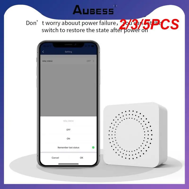 

2/3/5PCS Tuya Wifi Switches 10a 16a Mini Breaker Module Diy Smart Home Support 2-way Control Wireless Switch