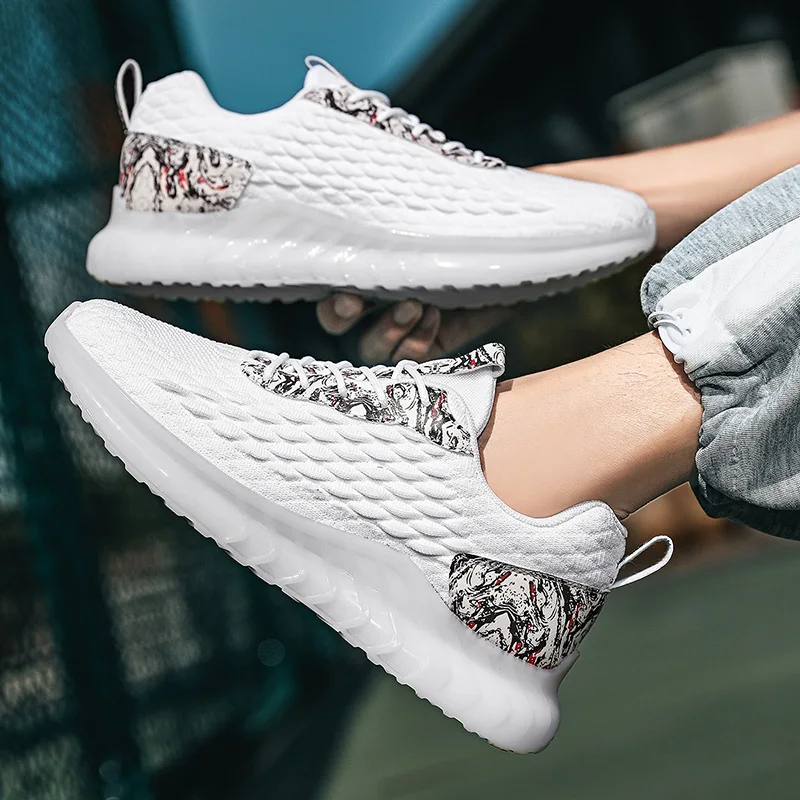 

Мужские кроссовки для тенниса, спортивная обувь для бега, дышащая Удобная нескользящая обувь, Легкие уличные кроссовки для мужчин, повседневная обувь