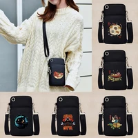 universal mobile phone bag japan culture pattern coin purse arm shoulder cover running sports earphone bags for xiaomiiphone