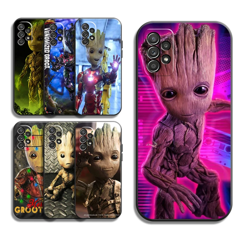 

Marvel Groot Cartoon Phone Cases For Samsung Galaxy S20 FE S20 Lite S8 Plus S9 Plus S10 S10E S10 Lite M11 M12 Coque Carcasa