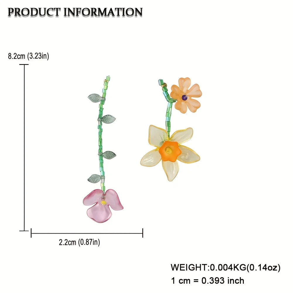 Богемные серьги Vedawas ручной работы с бусинами из смолы индивидуальные