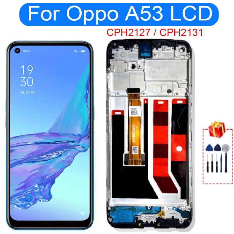 

ЖК-дисплей 6,5 дюйма для Oppo A53, запасные части для Oppo A53 CPH2127 CPH2131, ЖК-дисплей