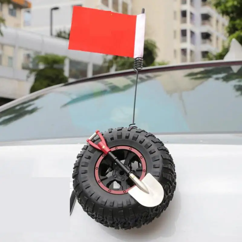 

Akzz Car Trunk Sticker Creative Personality Small Spare Tire Decoration Mini Off-road Body Three-dimensional Modification