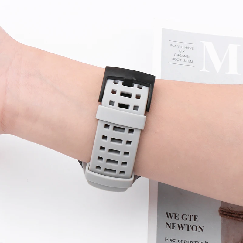 Men's rubber watch strap for SUUNTO AMBIT 1 2 2S 2R 3S 3R 3Peak Outdoor sports waterproof watch band ladies buckle accessories