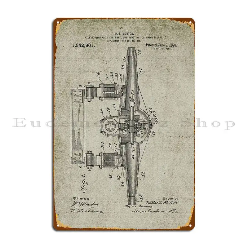 

Осевой корпус для грузовиков, металлический плакат, украшение для паба, персонализированный дизайн, настенная пещера, оловянный плакат