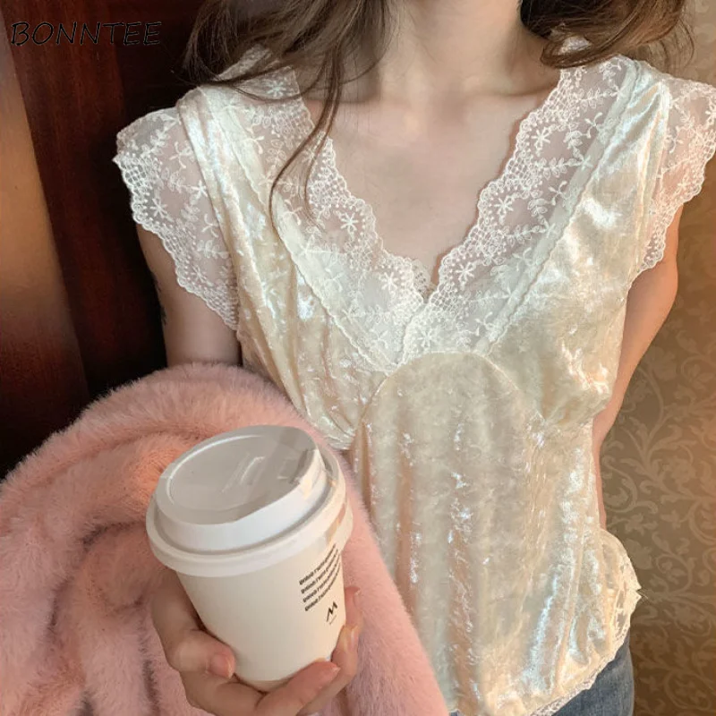 

Майка женская летняя кружевная, соблазнительный Модный укороченный топ с винтажным принтом для взрослых, милая стильная без рукавов, для отдыха