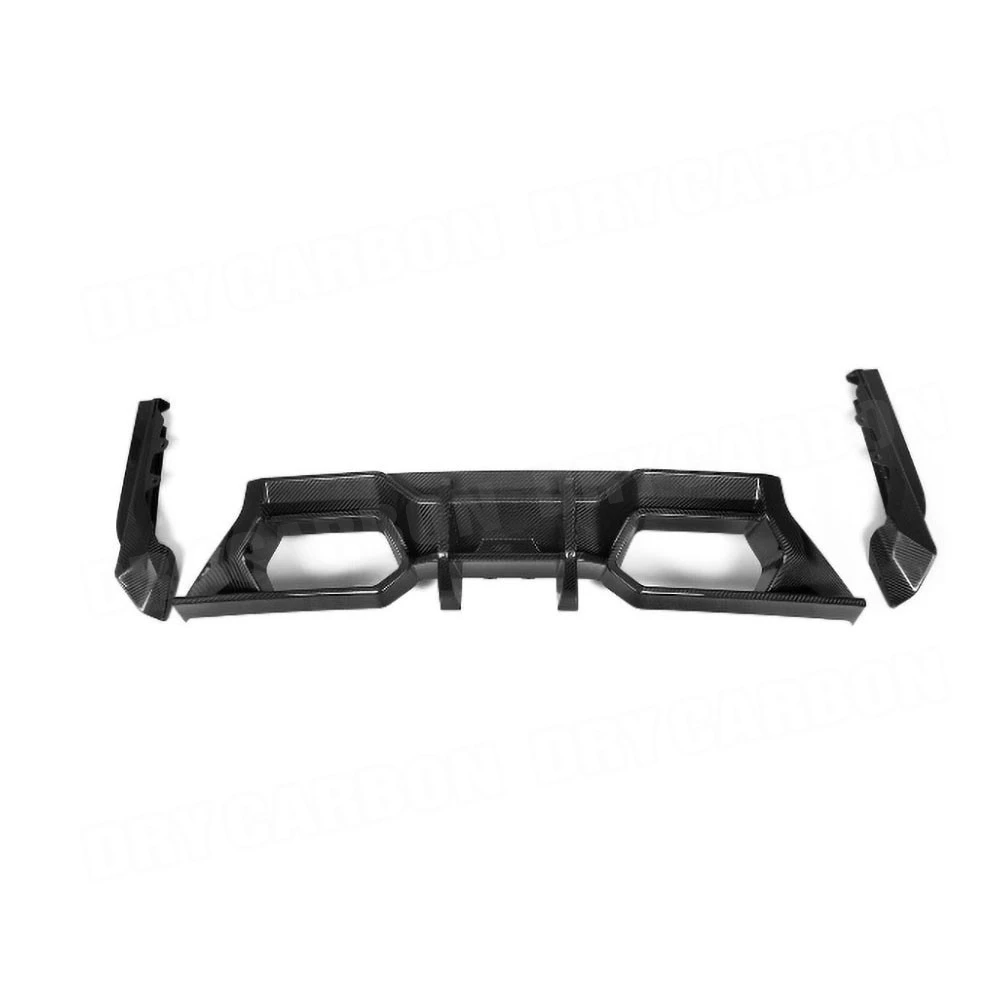Фото Для BMW 2 серии G87 M2 2023+ S Style Dry Carbon Fiber Tech задний бампер, диффузор для губ, разделитель, диффузор для губ, подбородок, комплекты кузова, детали №2