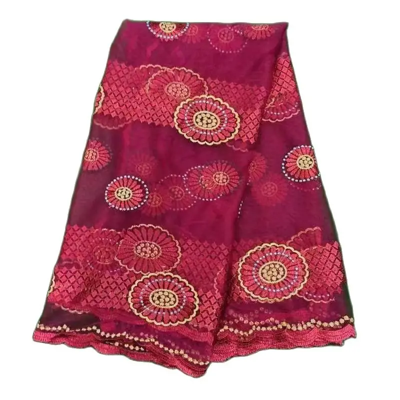 2023 on sale cheap many good design shawls Hot Sale Fashion Muslim African Women Dubai Scarf Big Size Embroidery voile splicing