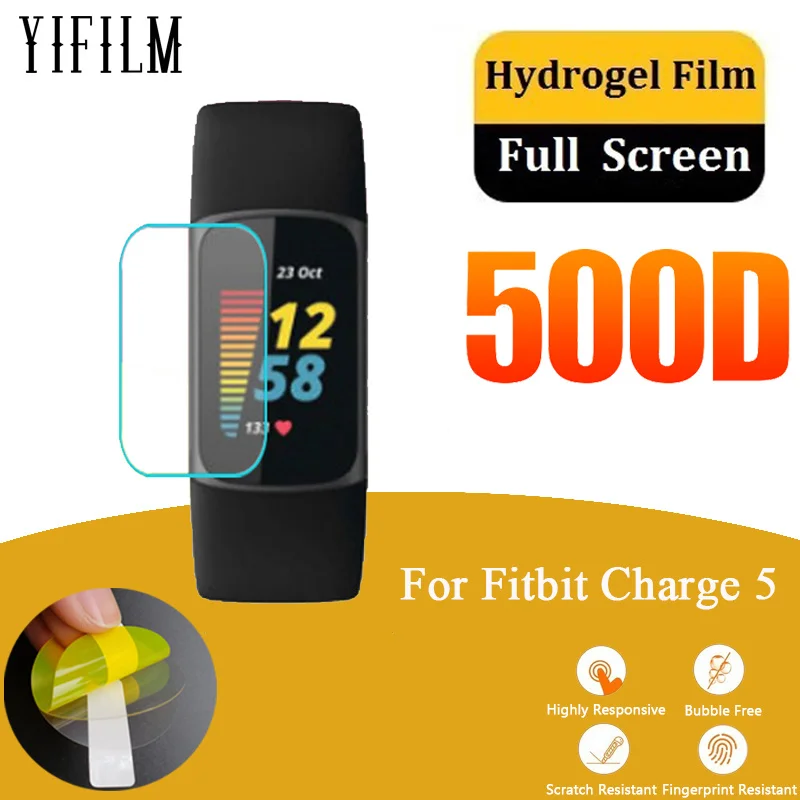 

3 шт., мягкая Гидрогелевая Защитная пленка для смарт-часов Fitbit Charge 5