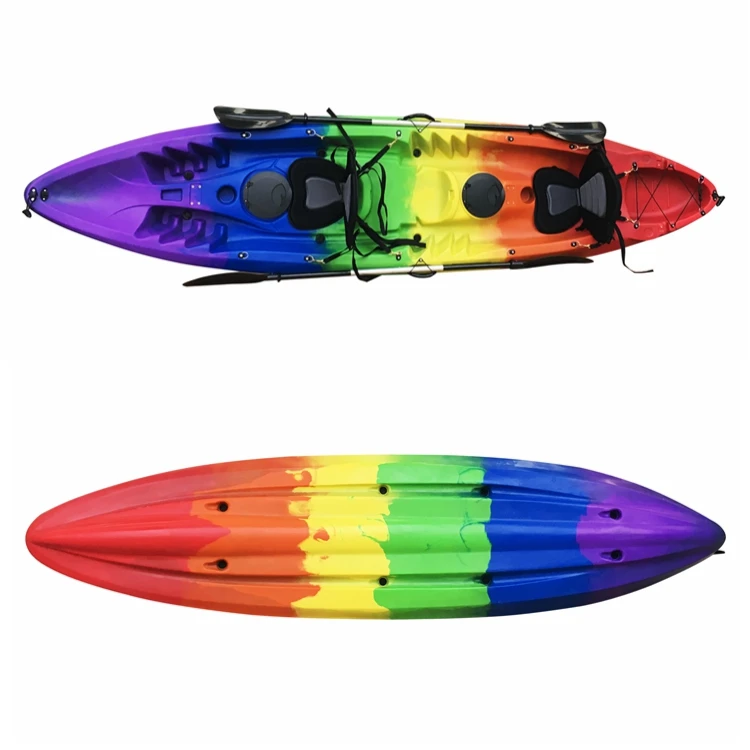 

Vicking Sit On Top 12ft Tandem 3 Person Full Equipped Plastic Fishing Kayak