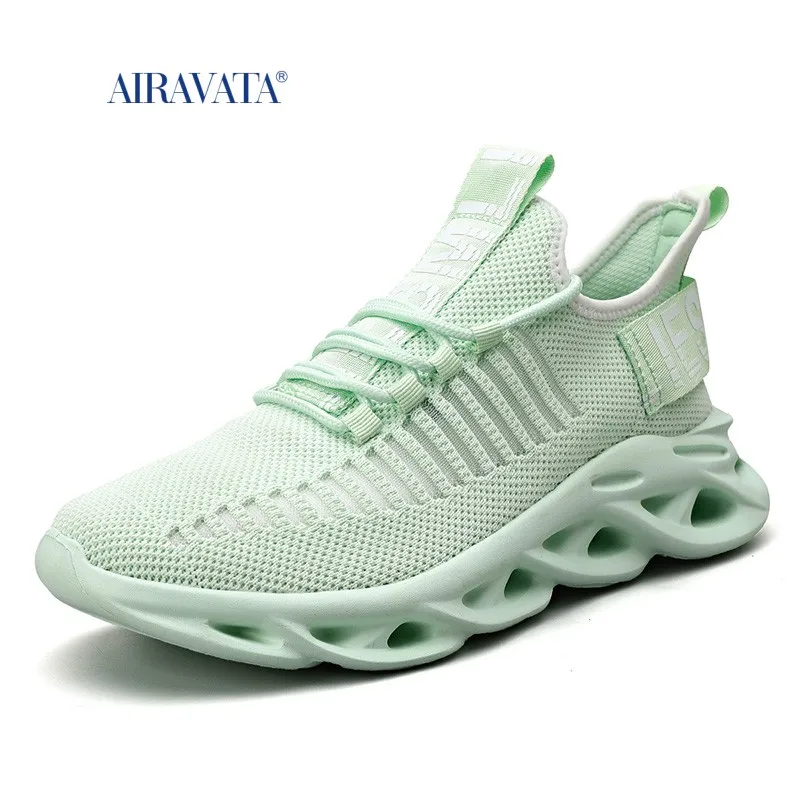 New Fashion Sneakers Flatform Running Shoes for Men Hollow Sole Breathable Mesh Walking Shoe