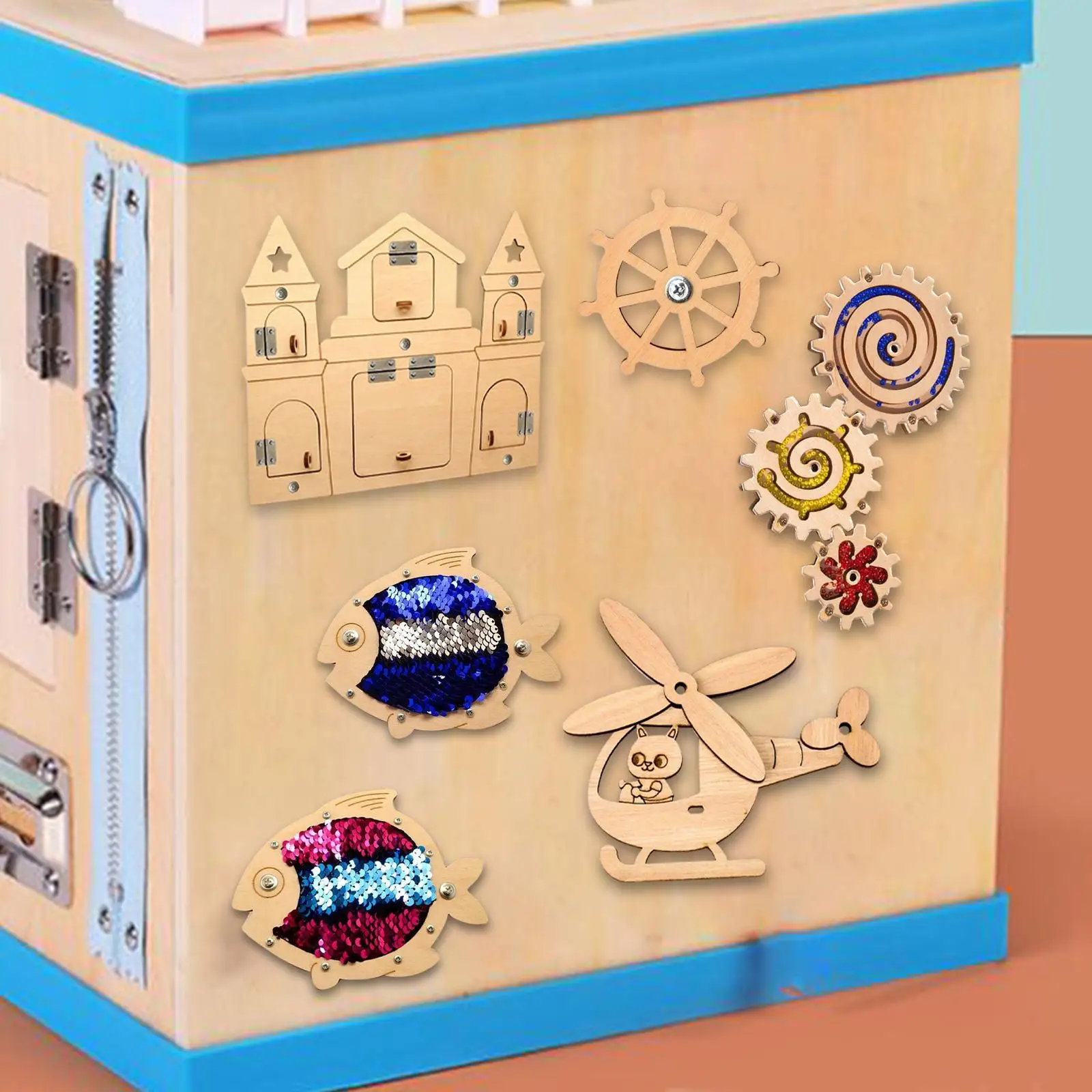 

Деревянная доска Монтессори для обучения, Неокрашенная, прочная