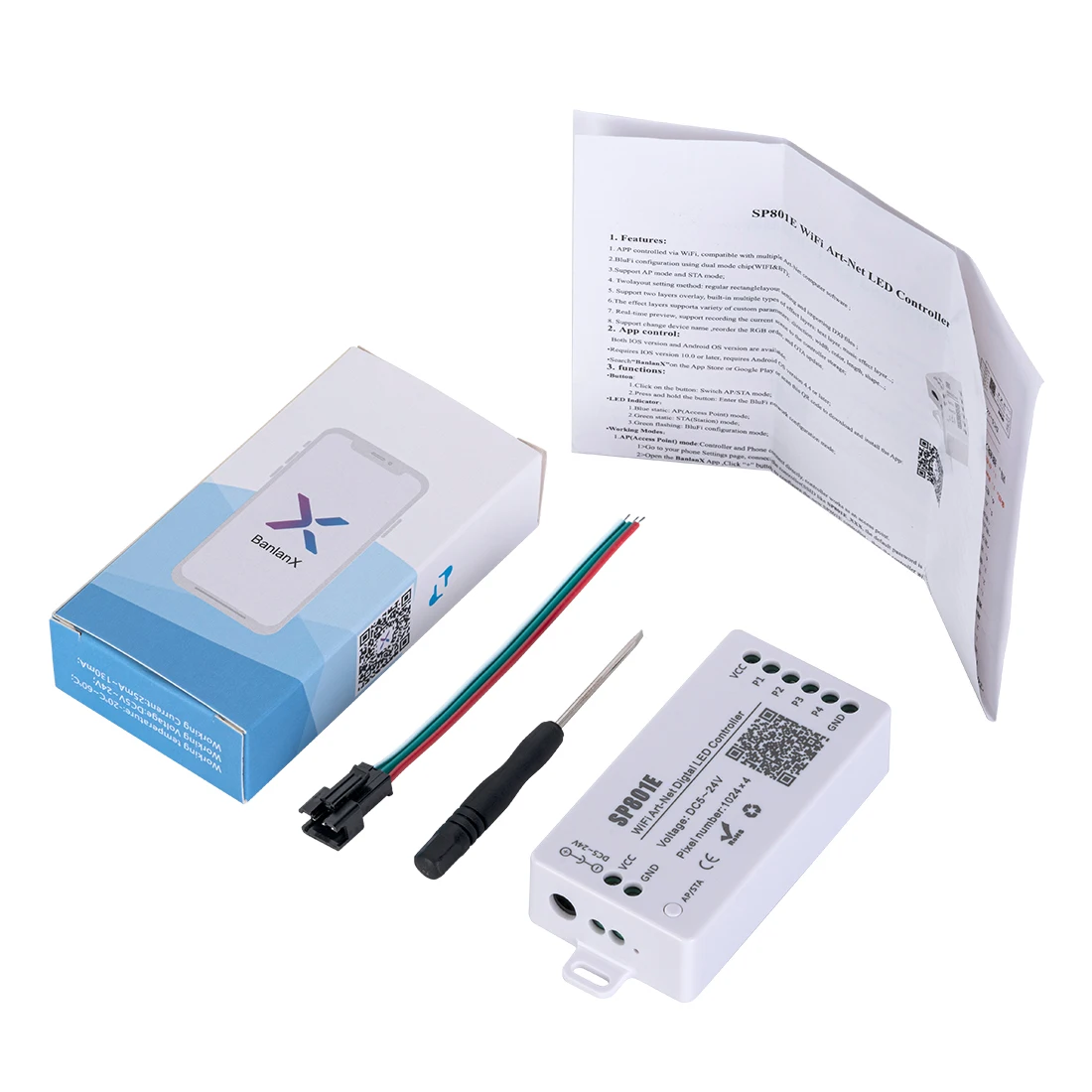 Устройство для управления светодиодсветодиодный лентами SP801E с Wi-Fi устройство