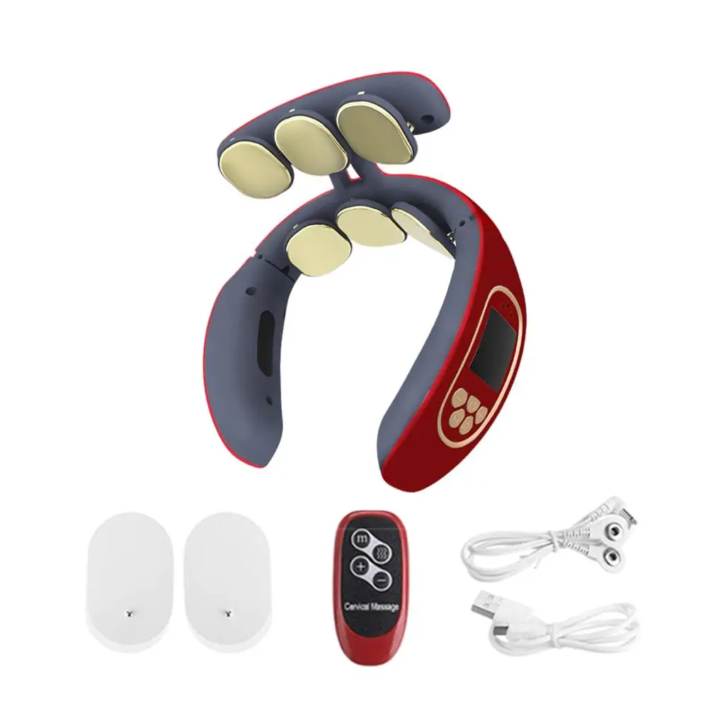 

Массажер электрический беспроводной с подогревом для шеи и плеч, 4 режима