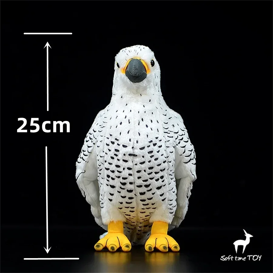 Фото Плюшевая игрушка Gyrfalcon: реалистичный белый сапсан, имитация снежного сапсана, плюшевая кукла-ястреб, подарок №4