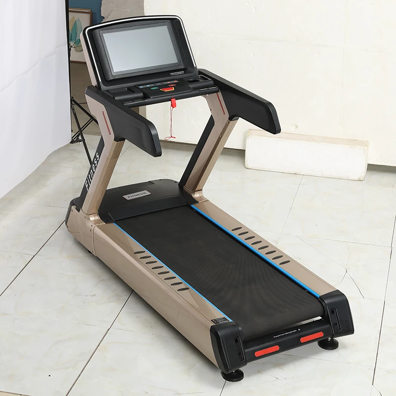 

Commercial Fitness Equipment Motorized Treadmill Gym Keypanel Treadmill Aluminum Alloy Frame Electric Treadmill